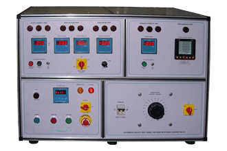 Automatic safety test panel for iron